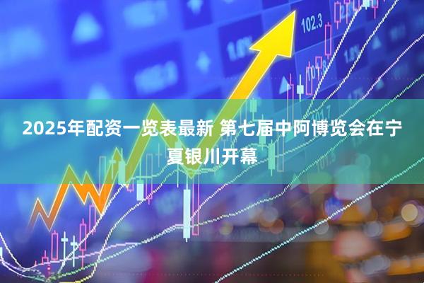 2025年配资一览表最新 第七届中阿博览会在宁夏银川开幕