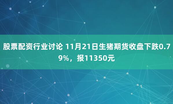 股票配资行业讨论 11月21日生猪期货收盘下跌0.79%，报11350元